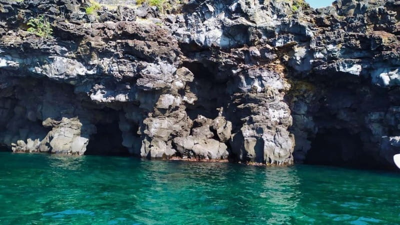 Aci Trezza: Cyclops Coast Boat Tour with Food and Swimming - From Aci Trezza to the water in about 3 hours