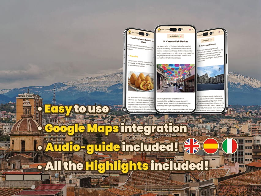Catania: Digital guide made with a Local for your tour - Key highlights at a glance