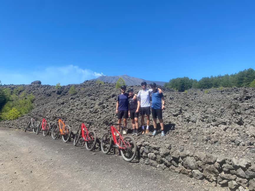 E-mtb tour through lava flows and down to Alcantara gorges - Going into the Gole Alcantara Botanical and Geological Park