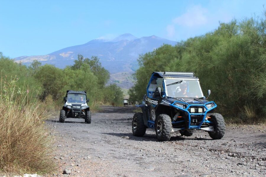 Etna Buggy 4x4 Tour - The lava cave with helmets and torches