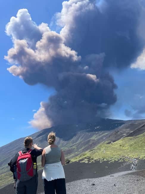 ETNA VOLCANO: Excursion to the Craters of 2002 - The birch forest interlude: calmer footing, big change of scenery