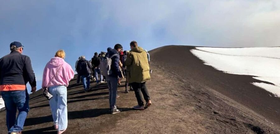 From Catania, Acireale, Giarre: Mount Etna Half-Day Trip - At the visitor area: walking ancient craters for real