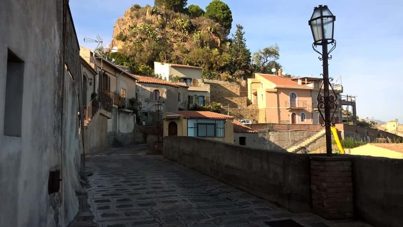From Catania: Taormina, Savoca, & Castelmola Tour w/ Lunch - Lunch in Castelmola: simple food, plus wine with a view