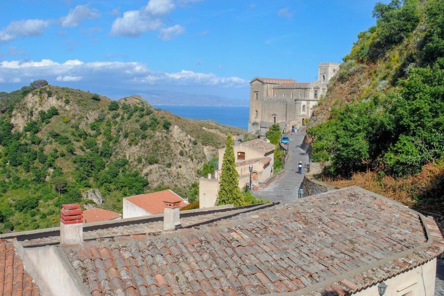 From Taormina: Private Godfather Tour with Lunch - Santa Lucia church stop: turning scenes into real architecture