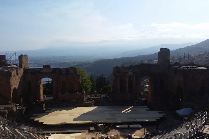 Giardini Naxos, Taormina and Castelmola-White Lotus-From Catania - Ancient Theatre of Taormina plus Torre dell’Orologio