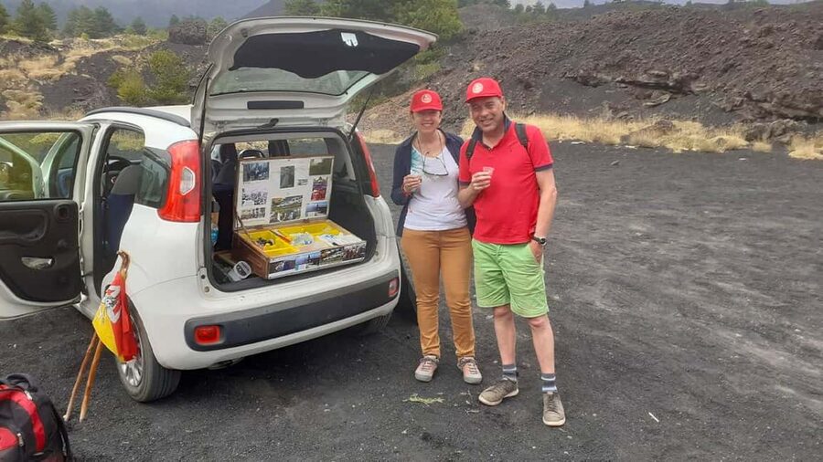 Mount Etna: trek with vintage car, tasting sicilian produtcs - Monti Sartorius: the birch-forest trek to Bottoniera Sartorius craters