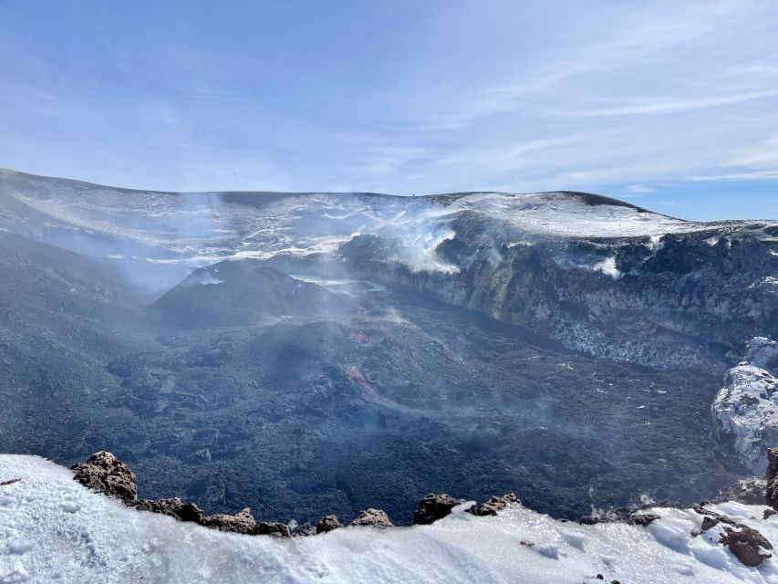 Piano Provenzana: Mount Etna Hiking Trip to 3,300 Meters - Stop at the Central Crater: the guided part that makes it click