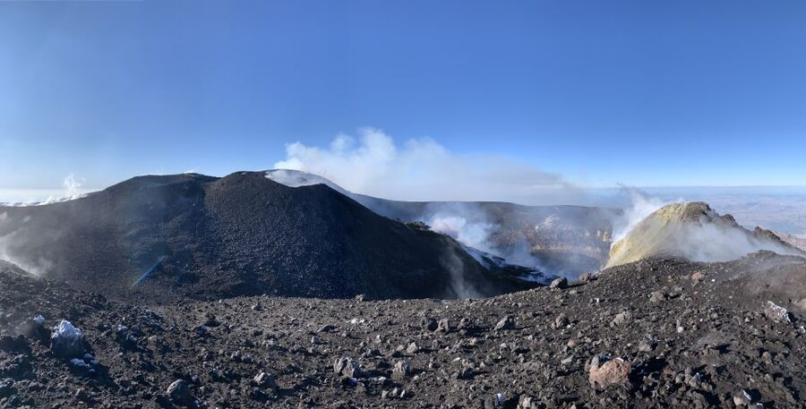Piano Provenzana: Mount Etna Hiking Trip to 3,300 Meters - Descent through soft scoria channels: steady steps, not heroics